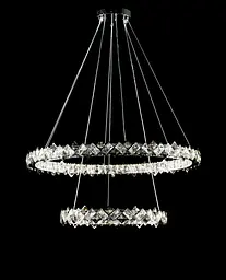 Світлодіодна люстра Splendid Ray L40802/80+50/2 LED, 2 кільця, пульт, димер, 100 Вт - мініатюра 2