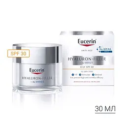 Денний крем проти зморшок Eucerin Hyaluron Filler SPF30, для всіх типів шкіри, 50 мл - мініатюра 7
