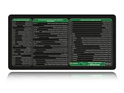 Великий килимок для мишки WorkPlaceShop Поєднання клавіш для Excel 600 x 300 мм