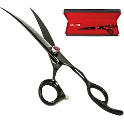 Вигнуті ножиці для стрижки собак малих та середніх порід Davis Majutsu Titanium Curved 8.5" (S.MT8C)