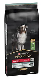 Сухий корм PRO PLAN Medium Adult 1+ Sensitive Digestion для дорослих собак середніх порід з чутливим травленням, з ягням 14 кг (7613035214774)