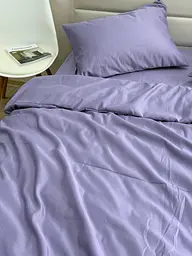 Комплект постільної білизни Ecotton полуторний 150х215 см однотонний фіолетовий Nid Purple (25193\1.5) - мініатюра 2
