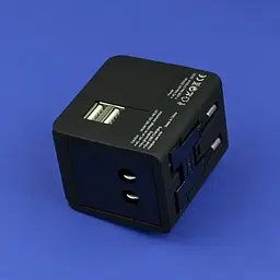 Перехідник зарядний на всі розетки світу Adapter XO WL-01 EU-US-UK - мініатюра 2