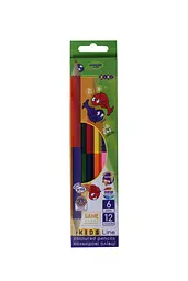 Олівці кольорові двосторонні Kids Line, 12 кольорів (6 шт.)