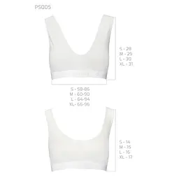 Спортивний топ з еластичної бавовни Passion PS005 TOP XL, white - мініатюра 6