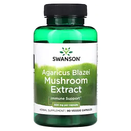 Екстракт Гриба Агарика Бразильського Agaricus Blazei Mushroom Extract 500 мг - 90 вег. капсул