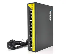 POE-комутатор Merlion 8 POE 10/100 + 2 RJ45 10/100 - мініатюра 2
