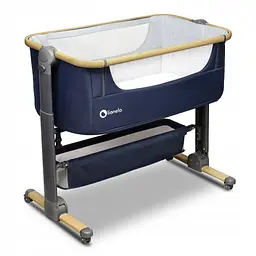 Дитяче ліжечко 3 в 1 Lionelo Timon BLUE NAVY + матрац - мініатюра 3