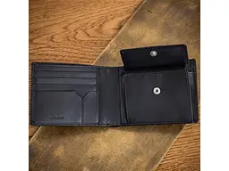 Чоловічий портмоне натуральна шкіра Cortina 5013 nero Чорне 12,5x9,5x1,5 см TONY PEROTTI acs0032389 - мініатюра 5