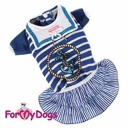 Сукня для собак "Якір" блакитний 10 For My Dogs zoo0005967