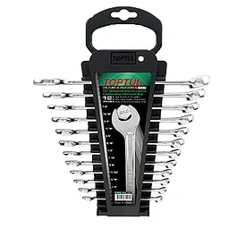 Комплект ключів дюймових 12 шт. 1/4"-7/8" на холдері Toptul hoz0007898
