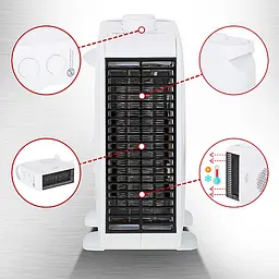 Тепловентилятор Adler AD 7725 white - мініатюра 3
