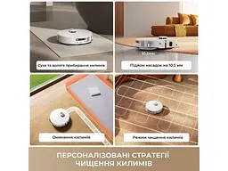 Робот-пилосос з вологим прибиранням Dreame L50s Pro Ultra White (RLL88HE-Wh) - мініатюра 9