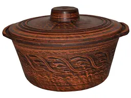 Каструля СЛОВ'ЯНОЧКА 1,2л кераміка з ручками декор 22950