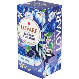 Чай чорний Lovare Sapphire Bergamot 48 г (24 шт. х 2 г) - мініатюра 3