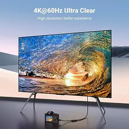 Перехідник адаптер Ugreen Mini HDMI to HDMI 2.0 4K 60 Hz 0.5 м Black (HD168) - мініатюра 3