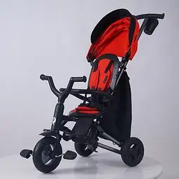 Велосипед складаний триколісний дитячий Qplay Nova+ Rubber Orange Sunset (S700-13Nova+OrangeSunset) - мініатюра 13