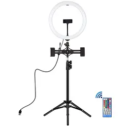 Кільцева USB LED лампа Puluz PKT3068B 11.8+ штатив 1.1 м
