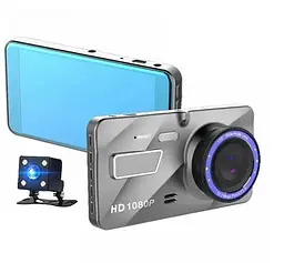 Відеореєстратор автомобільний DVR A-10TP 2 камери Full HD - мініатюра 2