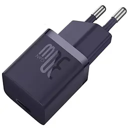 МЗП Baseus GaN5 Fast Charger (mini) 30W (1USB-C) + кабель Type-C to Type-C (P10110902) Midnight Purple - мініатюра 4