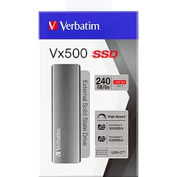 Зовнішній SSD накопичувач Verbatim Vx500 240GB (47442) [128399] - мініатюра 5