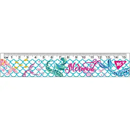 Линейка Yes 15 см Mermaid (370556)