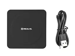 Бездротовий зарядний пристрій REAL-EL WL-710 1.5 A 5 W Black (EL123160018) - мініатюра 6