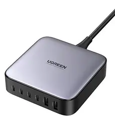 Зарядний пристрій 200 ват максимальний Ugreen CD271 6 портів 2U+4C 200W GaN - мініатюра 2