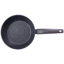 Сковорода глибока антипригарна Kamille 4134 24 см Black Marble алюміній