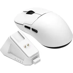 Комп'ютерна мишка Ajazz AJ159P MC Wireless/Bluetooth/USB Charging Dock White (AJ159P-MC-W) - мініатюра 4
