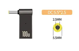 Адаптер PD 100W USB Type-C Female to DC Male Jack 5.5x2.5 mm –для зарядж. ноутів ASUS,TOSHIBA,LENOVO