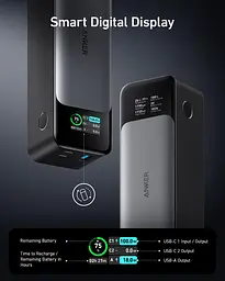 Портативний зарядний пристрій PowerCore 737 GaNPrime 24000 mAh Black Anker teh0027060 - мініатюра 5