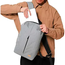 Міський рюкзак Xiaomi Mi Custom Simple Backpack BHR7091CN світло-сірий - мініатюра 2