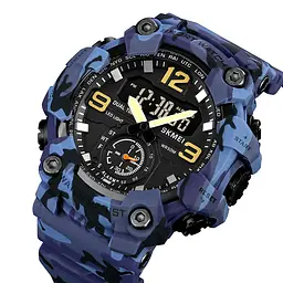 Наручний годинник чоловічий 1965CMBU Camo Blue Skmei acs0030457 - мініатюра 2