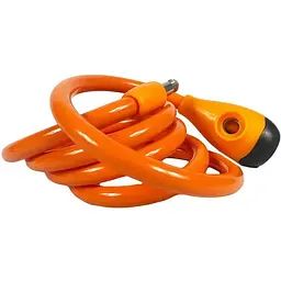 Велозамок Good Bike Security Lock тросовий Ø12 x 1500 мм помаранчево-жовтий (92758G-IS) - мініатюра 4