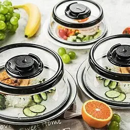 Вакуумна багаторазова кришка для продуктів Vacuum Food Sealer 19 см, A-plus Рожевий 85745 - мініатюра 10
