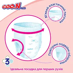 Трусики-подгузники Goo.N Plus ХXL (13-25 кг) 28 шт. для детей унисекс (21000634) - миниатюра 5