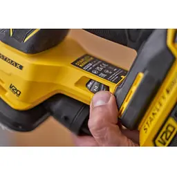 Шліфмашина вібраційна акумуляторна безщіткова FATMAX V20 пилозахист. 12000 об/хв. 1 акум. 2А +сумка (SFMCW221D1S-QW) - мініатюра 4