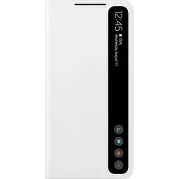 Оригінальний чохол-книжка для Samsung Galaxy S21 FE (G990) S-View Clear View Smart Cover White EF-ZG990CWEGRU