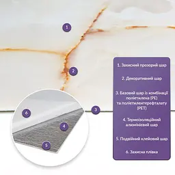 Самоклеюча стінова PET плитка 600х300х2мм SW-00001677 - мініатюра 2
