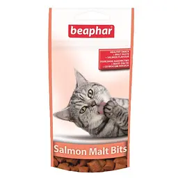 Подушечки Beaphar Salmon Malt Bits зі смаком лосося та мальт-пастою 35 г