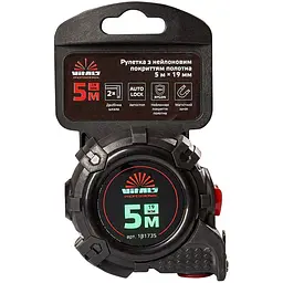 Рулетка Vitals Professional з нейлоновим покриттям автостоп 5 м х 19 мм (181735) - мініатюра 3