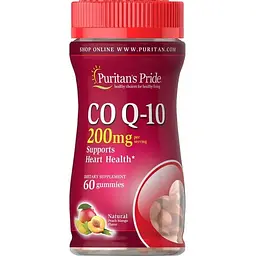 Натуральная добавка Puritan's Pride CO Q10 200 mg, 60 желейок
