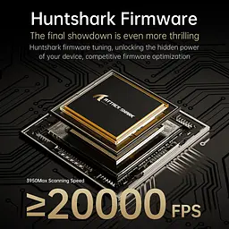 Бездротова миша ATTACK SHARK R11 ULTRA 42000 DPI, PAW3950 MAX, Carbon Fiber, 8K,Чорна - мініатюра 2