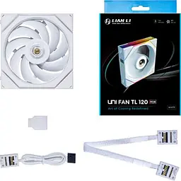 Вентилятор Lian Li TL 120-1, White Cooler (G99.12TL1W.00) - мініатюра 2