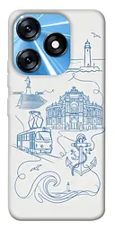 TPU чохол Demsky Southern pearl для TECNO Spark 10 Pro