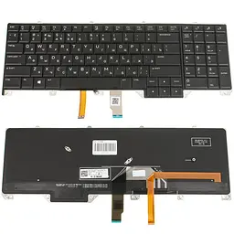 Клавіатура для ноутбука DELL (Alienware: 17 R4, 17 R5) rus, чорний, підсвічування клавіш(RGB) - версія 1