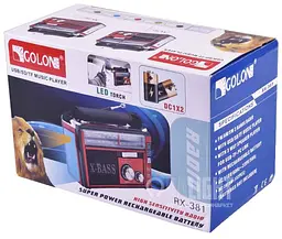 Радіоприймач багатофункціональний Golon RX 381 USB AUX - мініатюра 7