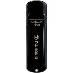 USB флеш-накопичувач Transcend JetFlash 700 16GB USB-A 3.0 Black (TS16GJF700) [67395] - мініатюра 2