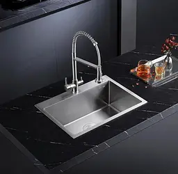 Кухонна мийка Rea Liam 580x450 мм nickel brushed ZLE-06006 - мініатюра 3